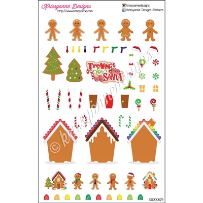 Create Your Own Gingerbread Sticker Set