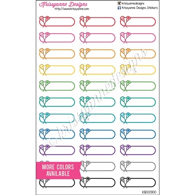 Lacrosse Event Stickers - Bold Rainbow - Set of 33