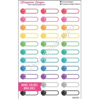 Tennis Event Stickers - Bold Rainbow - Set of 33