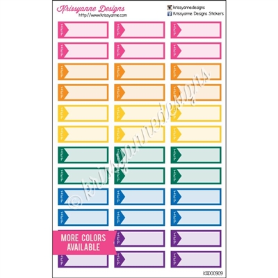 IEP Event Stickers - Bold Rainbow - Set of 36