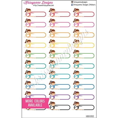 Gymnastics Event Stickers - Bold Rainbow - Set of 30