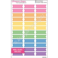 Double Sided Flags - Bold Rainbow - Set of 30