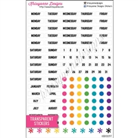 Transparent Monthly BuJo Kit - Set of 137