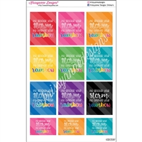 Quote Stickers - Brighter Your Rainbow