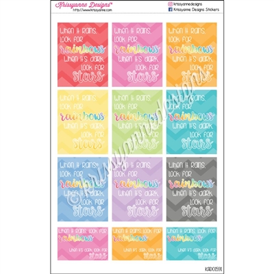Quote Stickers - Look For Stars