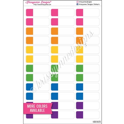 Color Block Event Stickers - Set of 36