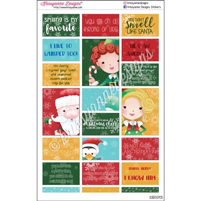 Christmas Quote Stickers