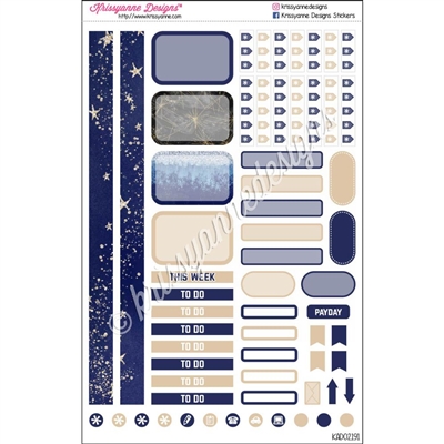 KAD Personal Weekly Planner Set - Starry Night