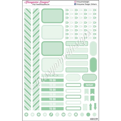 Gemtone KAD Personal Weekly Planner Set - Seafoam