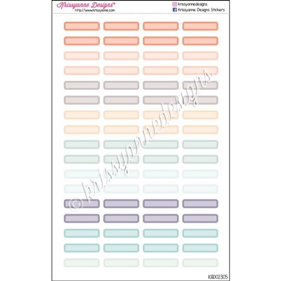 Blank Mini Event Stickers with Overlay - IWP - Set of 68