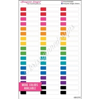 Small Color Block Event Stickers - Set of 54