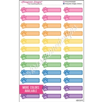 Paw Event Stickers with Overlay - Set of 36