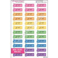 Nail Appointment Event Stickers with Overlay - Set of 36