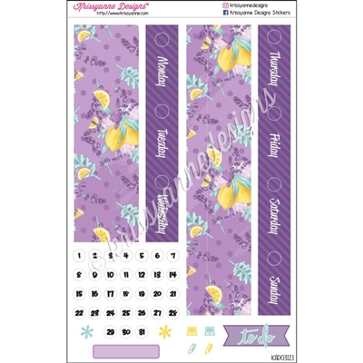 Date Cover Decoration Set - Lavender Lemonade