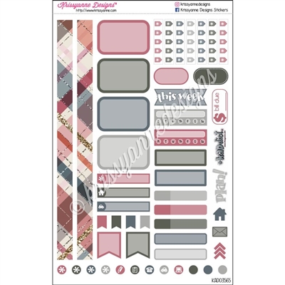 KAD Personal Weekly Planner Set - Fall Fashion Glitter