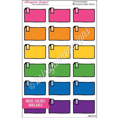 Doodle Half Box with Flag - Set of 18