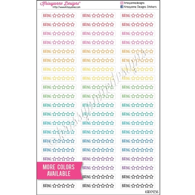 Small Generic Rating Stickers - Set of 60