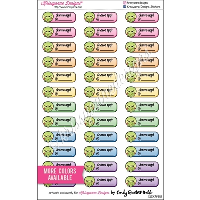 Chemo Appointment Event Stickers - Set of 36