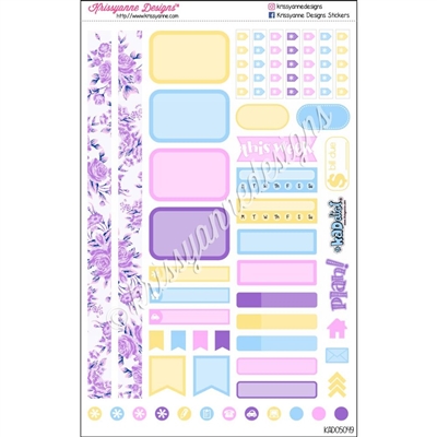 KAD Personal Weekly Planner Set - Pastel Spring Floral