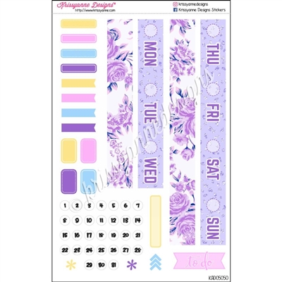 Date Cover Decoration Set - Pastel Spring Floral