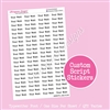 CUSTOM Typewriter Script Set - QTY Varies