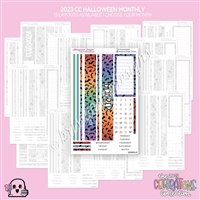 2023 CC Monthly Skeleton | Halloween (Choose Your Month + Layout)