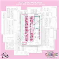 2023 CC Monthly Skeleton | Christmas (Choose Your Month + Layout)
