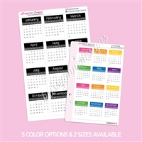 Small Monthly Calendars | 2024