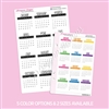 Small Monthly Calendars | 2025