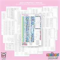 2024 CC Monthly Skeleton | Winter (Choose Your Month + Layout)