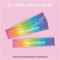 Acrylic Ruler | Rainbow Doodles Draw the Line