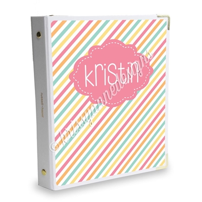 Signature KAD Sticker Binder - Candy Stripes