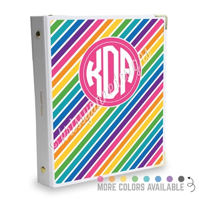 Signature KAD Sticker Binder - Rainbow Stripes