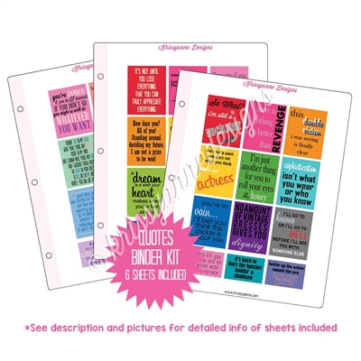 Binder Kit - Quotes