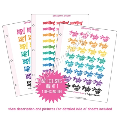 Binder Kit - KAD Exclusives Mini Kit 1 - Planner Phrases