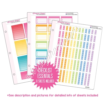 Binder Kit - Checklist Essentials - Rainbow