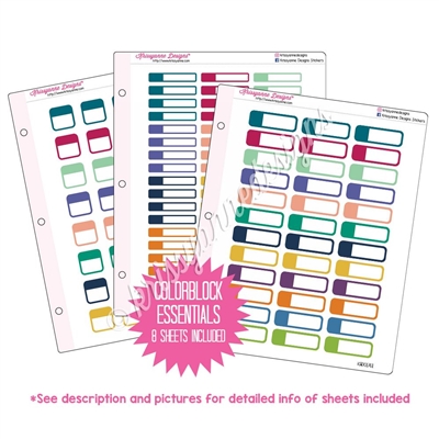 Binder Kit - Colorblock Essentials - Gemtones