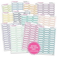 Monochrome Event Sticker Bundle - Gemtones