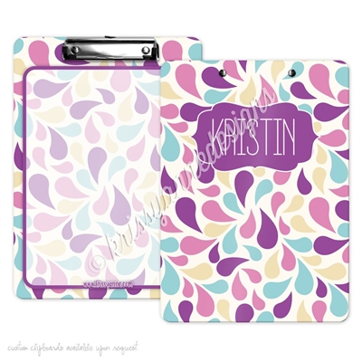 KAD Signature Clipboard - 9x12 - Paisley Splash