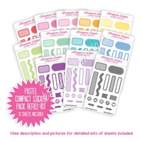 Compact Sticker Refill Kit - Monochromatic Sampler