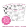 Compact Sticker Refill Kit - Monochromatic Icons - Grayscale