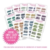 Compact Sticker Refill Kit - Monochromatic Mini Puffy Letters - Gemtones