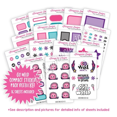 GO Wild 2018 Compact Sticker Refill Kit