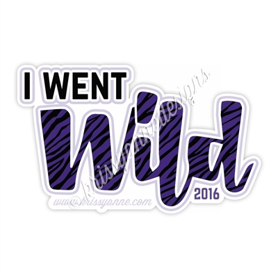 KAD Decal - I Went Wild 2016