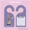 Two-Sided Door Hanger | GO Wild Llama Purple