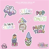CC Diecut Sticker Set - 2023 Birthday