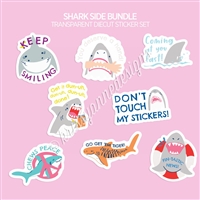 Transparent Diecut Sticker Set | Shark Side