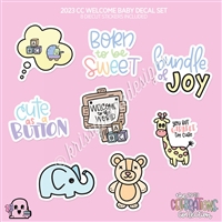 CC Diecut Sticker Set - 2023 Welcome Baby