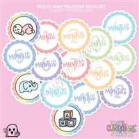 CC Diecut Sticker Set - 2023 Baby Milestones