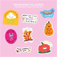 Transparent Diecut Sticker Set | Feeling Mushy